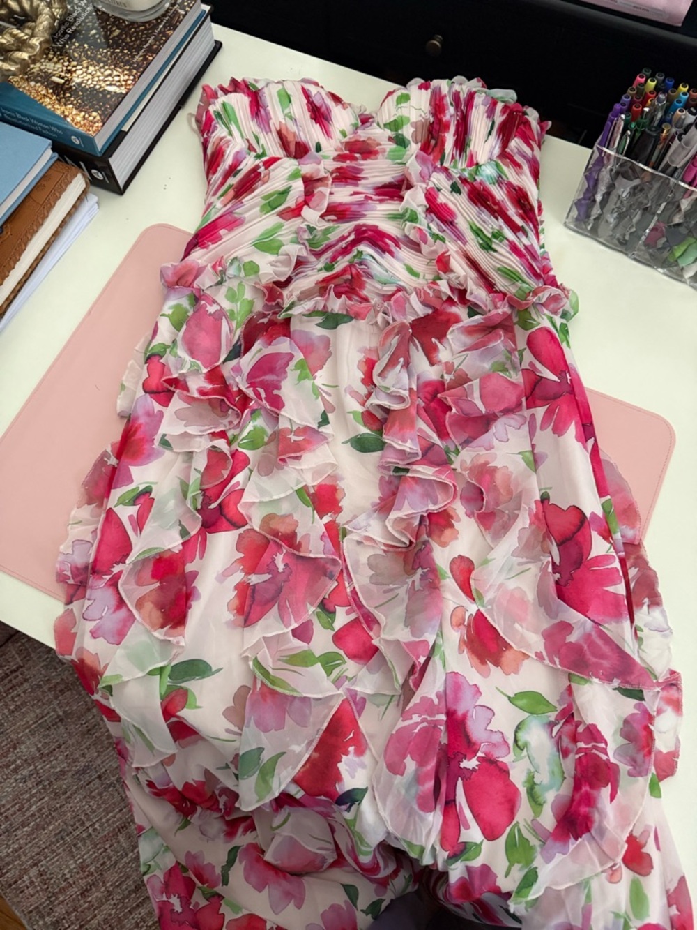 ASOS LUXE Organza Maxi Dress - Picture 6 of 6